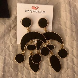 Black velvet Vineyard Vines earrings